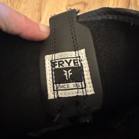 Black Leather Women's Boots - Picture 7 of 8